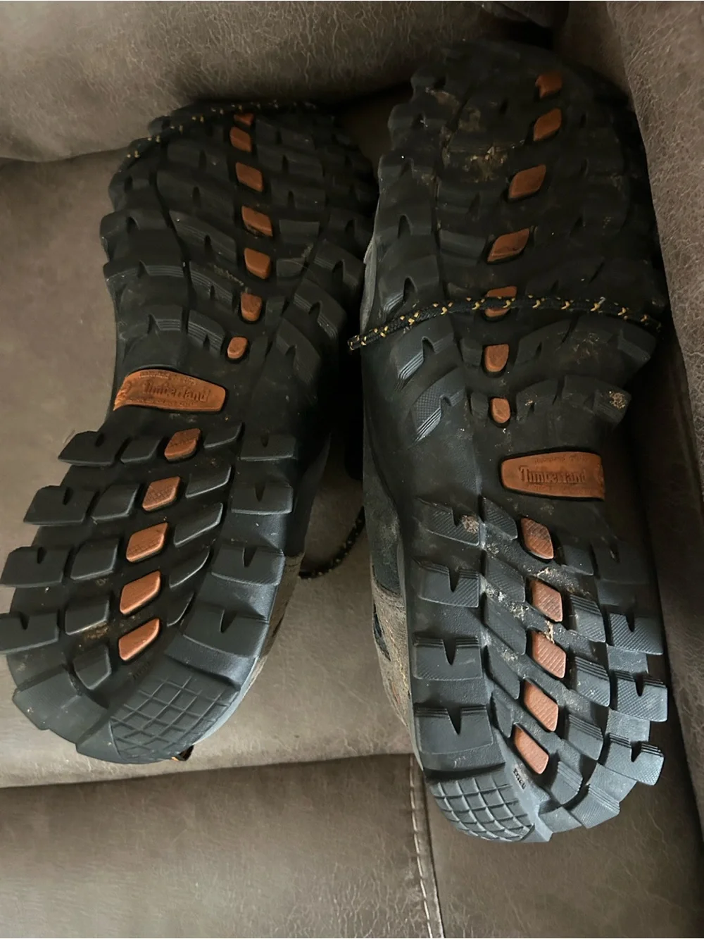 Timberland Pro Men's Outdoor Suede Hiking Shoes - Black & Gray steel toe